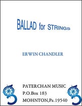Ballad for Strings Orchestra sheet music cover